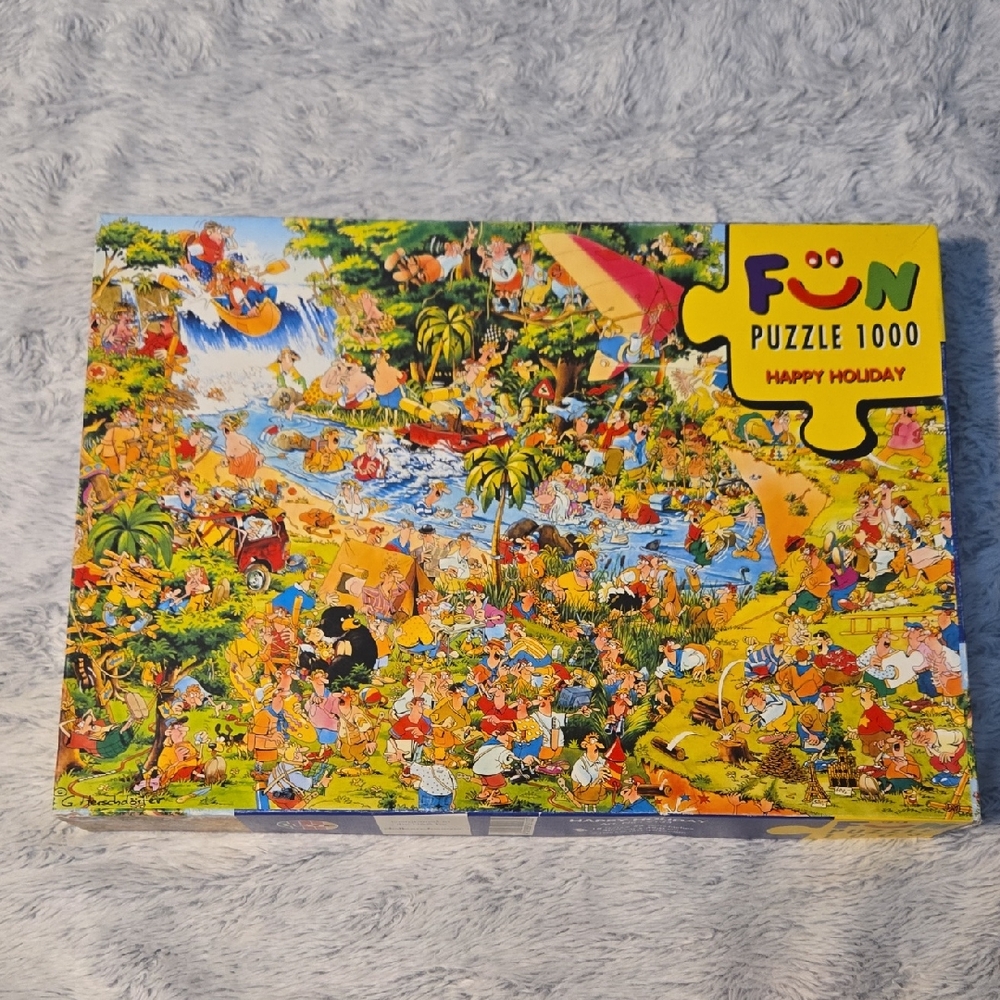 Vintage Heye Happy Holiday - Fun Puzzle 1000 Piece Jigsaw Puzzle